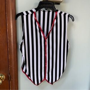 NWOT Dansco Halloween Dance Stripped Costume Vest with Sequins Size Small